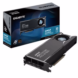 GIGABYTE Radeon PRO W7800 AI TOP 32G Graphics Card - 32GB GDDR6, 256bit, PCI-E 4.0, 3 x DisplayPort 2.1, W7800 AI TOP 32G, Ra ...