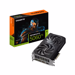 GIGABYTE GeForce RTX 5060 Ti WINDFORCE 16G Graphics Card - 16GB GDDR7, 128bit, PCI-E 5.0, 2572MHz Core Clock, 3 x DisplayPort ...