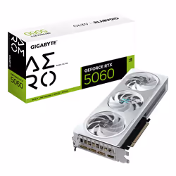 GIGABYTE GeForce RTX 5060 AERO OC 8G Graphics Card - 8GB GDDR7, 128bit, PCI-E 5.0, 2595 MHz Core Clock, 3 x DisplayPort, 1 x ...