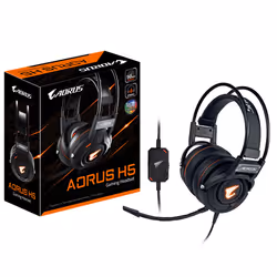 GIGABYTE AORUS H5 Headset Wired Head-band Gaming Black