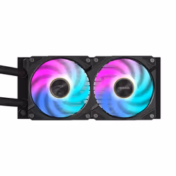 GIGABYTE AORUS WATERFORCE X II 240 AIO Liquid CPU Cooler - 2x120mm ARGB Fans, full-color LCD, DAISY-CHAIN, Intel LGA 1851 and AMD AM5 Compatible - Additional view 4