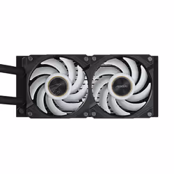 GIGABYTE AORUS WATERFORCE X II 240 AIO Liquid CPU Cooler - 2x120mm ARGB Fans, full-color LCD, DAISY-CHAIN, Intel LGA 1851 and AMD AM5 Compatible - Additional view 5