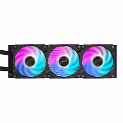 GIGABYTE AORUS WATERFORCE X II 360 AIO Liquid CPU Cooler - 3x120mm ARGB Fans, full-color LCD, MAGNETIC interlocking mechanism, DAISY-CHAIN, Intel LGA 1851 and AMD AM5 Compatible - Additional view 4