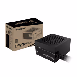 GIGABYTE P550SS Power Supply - PCIe 5.0, 80 PLUS Silver, 120mm Fan, ATX 3.0 compatible, UK Plug, 550 W, 155-240 V, 50/60 Hz, ...