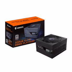 GIGABYTE AORUS ELITE P850W Power Supply - PCIe 5.0, 80 PLUS Platinum, Fully Modular Design, 120mm Fan, ATX 3.0 compatible, EU ...