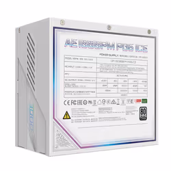 GIGABYTE AORUS ELITE P1000W ICE Power Supply Unit - PCIe 5.0, 80 PLUS Platinum, Fully modular design, 120mm Fan, ATX 3.0 compatible, EU Plug - Additional view 7