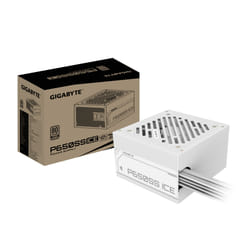 GIGABYTE P650SS ICE Power Supply - PCIe 5.0, 80 PLUS Silver, 120mm Fan, ATX 3.0 compatible, UK Plug