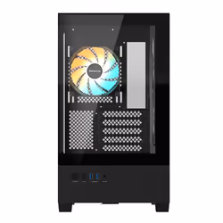 GIGABYTE C201 PANORAMIC PC Case - Mid Tower, m-ATX, 360mm radiator support, 3 Pre-installed Fans, USB 3.0, Support RGB Fusion - Additional view 4