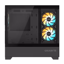 GIGABYTE C201 PANORAMIC PC Case - Mid Tower, m-ATX, 360mm radiator support, 3 Pre-installed Fans, USB 3.0, Support RGB Fusion - Additional view 7