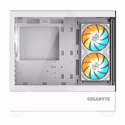 GIGABYTE C201 PANORAMIC ICE PC Case - Mid Tower, m-ATX, 360mm radiator support, 3 Pre-installed Fans, USB 3.0, Support RGB Fusion - Additional view 4
