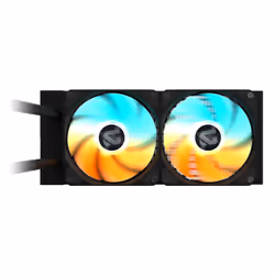 GIGABYTE GAMING 240 Liquid CPU Cooler- 2x120mm ARGB Fans, slide-in interlocking mechanism, DAISY-CHAIN, Intel LGA 1851 and AMD AM5 Compatible