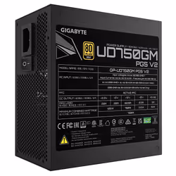 GIGABYTE UD750GM PG5 V2 Power Supply Unit- PCIe Gen 5.1, 80 PLUS Gold, Fully Modular Design, 120mm Fan, ATX 3.1 compatible, EU Plug - Additional view 6