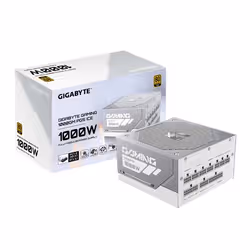 GIGABYTE GAMING 1000GM PG5 ICE Power Supply Unit - PCIe 5.1, 80 PLUS Gold, Fully Modular Design, 135mm Fan, ATX 3.1 compatible, UK Plug - Additional view 7