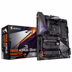 GIGABYTE B550 Aorus Master, AMD, Socket AM4, AMD Ryzen 3000 Series, DDR4-SDRAM, 128 GB, DIMM