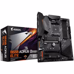 GIGABYTE B550 AORUS ELITE, AMD, Socket AM4, AMD Ryzen 3000 Series, DDR4-SDRAM, 128 GB, DIMM