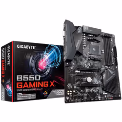 GIGABYTE B550 Gaming X, AMD, Socket AM4, AMD Ryzen 3000 Series, DDR4-SDRAM, 128 GB, DIMM