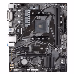 GIGABYTE A520M H Motherboard - Supports AMD Ryzen 5000 Series AM4 CPUs, 4+3 Phases Pure Digital VRM, up to 5100MHz DDR4 (OC), PCIe 3.0 x4 M.2, GbE LAN, USB 3.2 Gen 1
