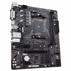 GIGABYTE A520M H Motherboard - Supports AMD Ryzen 5000 Series AM4 CPUs, 4+3 Phases Pure Digital VRM, up to 5100MHz DDR4 (OC), PCIe 3.0 x4 M.2, GbE LAN, USB 3.2 Gen 1