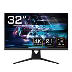 GIGABYTE AORUS FI32U 31.5” 4K Pro Gaming Monitor - 3840 x 2160 (UHD), 144Hz, 1ms, 350 cd/m2, FreeSync Premium Pro, Display HDR400, HDMI 2.1, Displayport 1.4