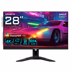GIGABYTE M28U 28" 4K UHD Gaming Monitor - 3840 x 2160, 144Hz, 1ms, 300 cd/m², FreeSync Premium Pro, Display HDR400, HDMI 2.1, ...