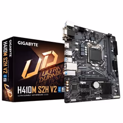 GIGABYTE H410M S2H V2 Motherboard - Supports Intel Core 10th CPUs, up to 2933MHz DDR4 (OC), 1xPCIe 3.0 M.2, GbE LAN, USB 3.2 ...