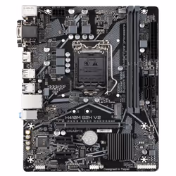 GIGABYTE H410M S2H V2 Motherboard - Supports Intel Core 10th CPUs, up to 2933MHz DDR4 (OC), 1xPCIe 3.0 M.2, GbE LAN, USB 3.2 Gen 1