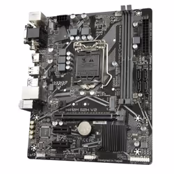GIGABYTE H410M S2H V2 Motherboard - Supports Intel Core 10th CPUs, up to 2933MHz DDR4 (OC), 1xPCIe 3.0 M.2, GbE LAN, USB 3.2 Gen 1