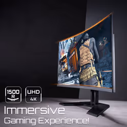 GIGABYTE M32UC 31.5" 4K UHD Curved Gaming Monitor - 3840 x 2160, 1500R, 144Hz, 1ms, 350 cd/m², FreeSync Premium Pro, DisplayHDR400, HDMI 2.1, Displayport 1.4 - Additional view 8