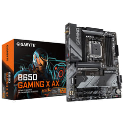 GIGABYTE B650 GAMING X AX Motherboard - Supports AMD Series 9000 CPUs, 8+2+2 Phases Digital VRM, up to 8000MHz DDR5 (OC), 1xPCIe 5.0+2xPCIe 4.0 x4 M.2, Wi-Fi 6E, 2.5GbE LAN, USB 3.2 Gen 2x2