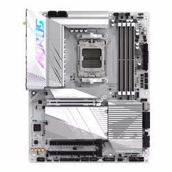 GIGABYTE X670E AORUS PRO X Motherboard - Supports AMD Ryzen 7000 CPUs, 16+2+2 phases VRM, up to 8000MHz DDR5 (OC), 4xPCIe 4.0 M.2, Wi-Fi 7, 2.5GbE LAN, USB 3.2 Gen 2
