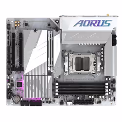 GIGABYTE B650E AORUS ELITE X AX ICE Motherboard - AMD Ryzen 9000 Series CPUs, 12+2+2 Phases VRM, up to 8000MHz DDR5 (OC), 1xPCIe 5.0 + 2xPCIe 4.0 M.2, 2.5GbE LAN, WIFI 6E, USB 3.2 Gen 2 - Additional view 5
