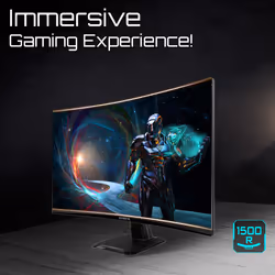 GIGABYTE GS27QCA 27" QHD Curved Gaming Monitor - 2560 x 1440, 180Hz, 1ms, 250 cd/m², FreeSync, HDR Ready, HDMI 2.0, Displayport 1.4 - Additional view 7