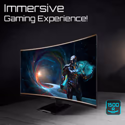 GIGABYTE GS32QCA 31.5" QHD Curved Gaming Monitor - 2560 x 1440, 180Hz, 1ms, 250 cd/m², FreeSync, HDR Ready, HDMI 2.0, Displayport 1.4 - Additional view 7