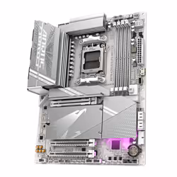 GIGABYTE X870 AORUS ELITE WIFI7 ICE Motherboard - Supports AMD Ryzen 9000 CPUs, 16+2+2 Phases Digital VRM, up to 8200MHz DDR5 (OC), 3xPCIe 5.0 + 1xPCIe 4.0, Wi-Fi 7, 2.5GbE LAN, USB 4 - Additional view 4