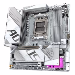 GIGABYTE B850M AORUS ELITE WIFI6E ICE Motherboard- AMD Ryzen 9000 Series CPUs, 12+2+1 Phases Digital VRM, up to 8200MHz DDR5 (OC), 1xPCIe 5.0 + 1xPCIe 4.0 M.2, 2.5LAN, WIFI 7, USB 3.2 Gen 2 - Additional view 4