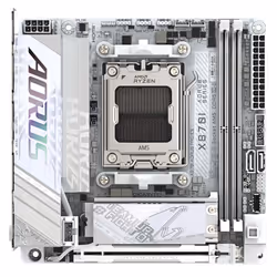 GIGABYTE X870I AORUS PRO ICE Motherboard - Supports AMD Ryzen 9000 Series CPUs, 8+2+1 phases VRM, up to 8400MHz DDR5 (OC), 1xPCIe 5.0 M.2 + 1xPCIe 4.0 M.2, WI-FI 7, 2,5GbE LAN, USB 4 - Additional view 5