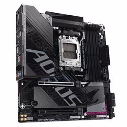 GIGABYTE B840M AORUS ELITE WIFI6E Motherboard - AMD Ryzen 9000 CPUs, 10+2+2 Phases VRM, up to 8200MHz DDR5(O.C), 2xPCIe 4.0 M.2, Wi-Fi 6E, 2.5GbE LAN, USB 3.2 Gen 2