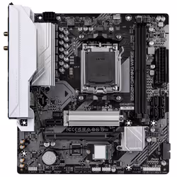 GIGABYTE B650M GAMING WIFI6E Motherboard - AMD Ryzen 9000 Series CPUs, 5+2+2 Phases VRM, up to 6400MHz DDR5 (OC), 1xPCIe 4.0 M.2, 2.5 GbE LAN, WIFI 6E, USB 3.2 Gen 1