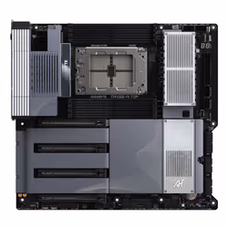 GIGABYTE TRX50 AI TOP-2B Motherboard - AMD Ryzen Threadripper PRO 7000 CPUs, 16+8+4 Phases Digital VRM, up to 5200 MHz DDR5, 4xPCIe 5.0 M.2, Wi-Fi 7, 10 GbE LAN, USB 4
