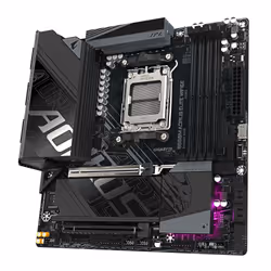 GIGABYTE B850M AORUS ELITE WIFI6E Motherboard - AMD Ryzen 9000 Series CPUs, 12+2+2 Phases Digital VRM, up to 8200MHz DDR5 (OC), 1xPCIe 5.0 + 1xPCIe 4.0 M.2, WIFI 6E, 2.5GbE LAN, USB 3.2 Gen 2