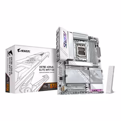 GIGABYTE X870E AORUS ELITE WIFI7 ICE Motherboard - Supports AMD Ryzen 9000 CPUs, 16+2+2 Phases Digital VRM, up to 8200Hz DDR5 ...