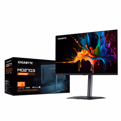 GIGABYTE MO27Q3 27” OLED QHD Gaming Monitor - 2560 x 1440, 360Hz, 0.03ms, 250 cd/m², G-Sync Compatible, FreeSync Premium Pro, Display HDR True Black 400, HDMI 2.1, Displayport 1.4 - Additional view 5