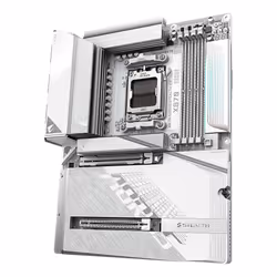 GIGABYTE X870 AORUS STEALTH ICE Motherboard - Supports AMD Ryzen 9000 CPUs, 16+2+2 Phases Digital VRM, up to 8200Hz DDR5 (OC), 2xPCIe 5.0 + 2xPCIe 4.0, Wi-Fi 7, 5 GbE LAN, USB 4 - Additional view 5