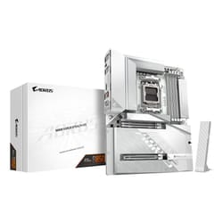 GIGABYTE B850 AORUS STEALTH ICE Motherboard - AMD Ryzen 9000 Series CPUs, 14+2+2 Phases Digital VRM, up to 8200MHz DDR5 (OC), 2xPCIe 5.0 + 2xPCIe 4.0 M.2, WIFI 7, 5 GbE LAN, USB 3.2 Gen 2