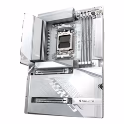 GIGABYTE B850 AORUS STEALTH ICE Motherboard - AMD Ryzen 9000 Series CPUs, 14+2+2 Phases Digital VRM, up to 8200MHz DDR5 (OC), 2xPCIe 5.0 + 2xPCIe 4.0 M.2, WIFI 7, 5 GbE LAN, USB 3.2 Gen 2 - Additional view 5