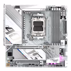 GIGABYTE X870M AORUS ELITE WIFI7 ICE Motherboard - Supports AMD Ryzen 9000 CPUs, 14+2+2 Phases Digital VRM, up to 8200Hz DDR5 (O.C), 1xPCIe 5.0 + 1xPCIe 4.0, Wi-Fi 7, 2.5 GbE LAN, USB 4 - Additional view 2