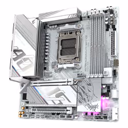GIGABYTE X870M AORUS ELITE WIFI7 ICE Motherboard - Supports AMD Ryzen 9000 CPUs, 14+2+2 Phases Digital VRM, up to 8200Hz DDR5 (O.C), 1xPCIe 5.0 + 1xPCIe 4.0, Wi-Fi 7, 2.5 GbE LAN, USB 4 - Additional view 3