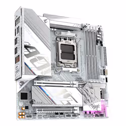 GIGABYTE X870M AORUS ELITE WIFI7 ICE Motherboard - Supports AMD Ryzen 9000 CPUs, 14+2+2 Phases Digital VRM, up to 8200Hz DDR5 (O.C), 1xPCIe 5.0 + 1xPCIe 4.0, Wi-Fi 7, 2.5 GbE LAN, USB 4 - Additional view 4
