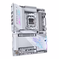 GIGABYTE X870E AORUS PRO X3D ICE Motherboard - Supports AMD Ryzen 9000 CPUs, 18+2+2 Phases Digital VRM, up to 9000Hz DDR5 (OC), 2xPCIe 5.0 + 2xPCIe 4.0, Wi-Fi 7, 5GbE LAN, USB 4 - Additional view 3