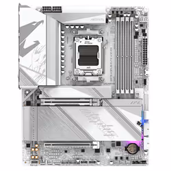 GIGABYTE X870 AORUS ELITE X3D ICE Motherboard - Supports AMD Ryzen 9000 CPUs, 16+2+2 Phases Digital VRM, up to 9000Hz DDR5 (OC), 2xPCIe 5.0 + 2xPCIe 4.0, Wi-Fi 7, 2.5GbE LAN, USB 4 - Additional view 2